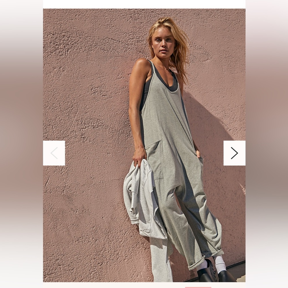 Free People Hot Shot Onesie ✨ Heather Grey